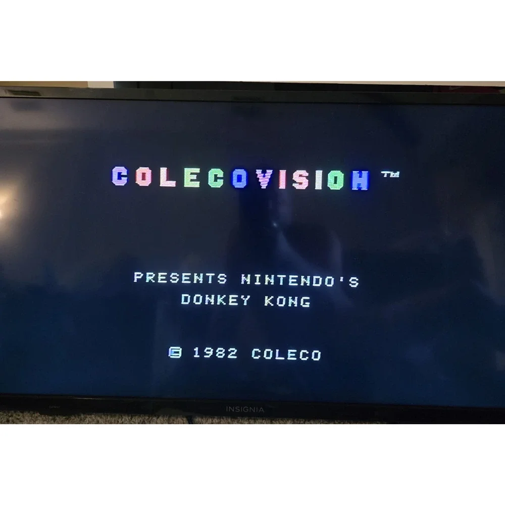Colecovision Video Game Console With Expansion Module 6 Joysticks 8 Games Tested